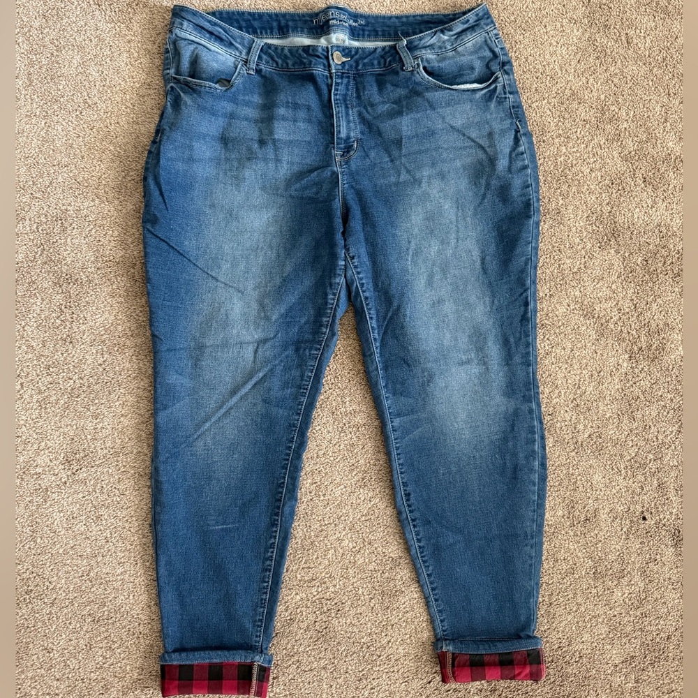 Maurice’s mJeans Classic Blue with Plaid